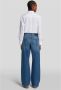 7 For All Mankind Hoge Taille Rechte Jeans Blauw Dames - Thumbnail 2