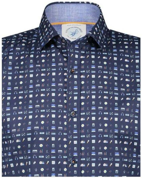 a fish named fred Chemise Sport DJ -uitrusting Blauw Heren