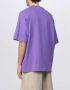 Acne Studios Inflate Logo T-Shirt Purple Dames - Thumbnail 4