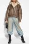 Acne Studios Leren jas Bruin Dames - Thumbnail 2