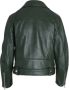 Acne Studios Pre-owned Leather outerwear Green Dames - Thumbnail 2