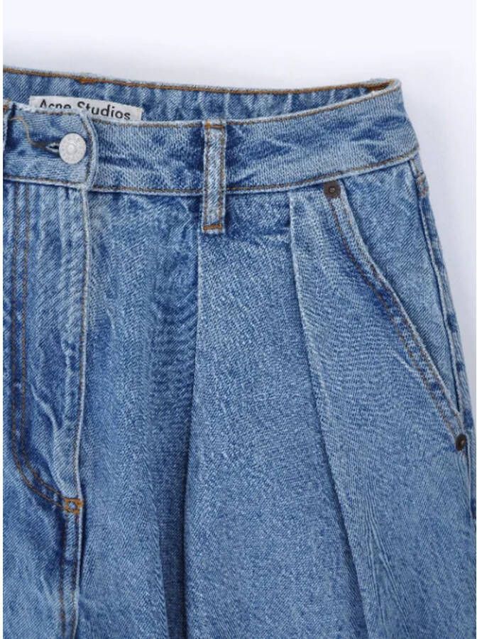 Acne Studios Pre-owned Voldoende katoenen jeans Blauw Dames