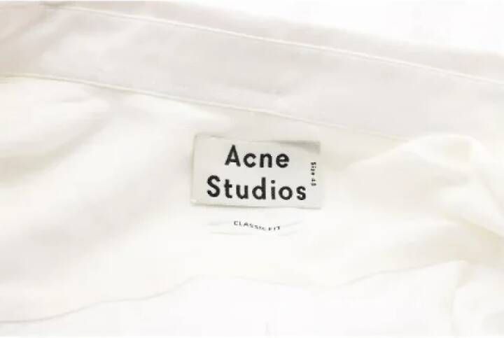 Acne Studios Pre-owned Shirt Wit Dames