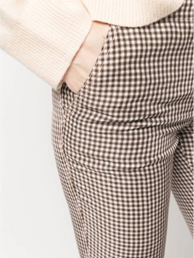 Acne Studios Slim-fit Trousers Bruin Dames
