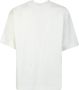 Acne Studios Wit Biologisch Katoenen T-Shirt met Logo Print White Heren - Thumbnail 2