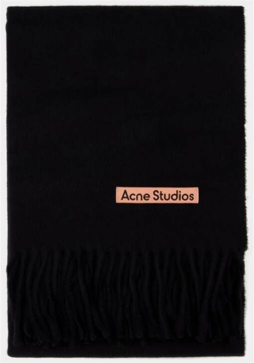 Acne Studios Winter Scarves Zwart Dames