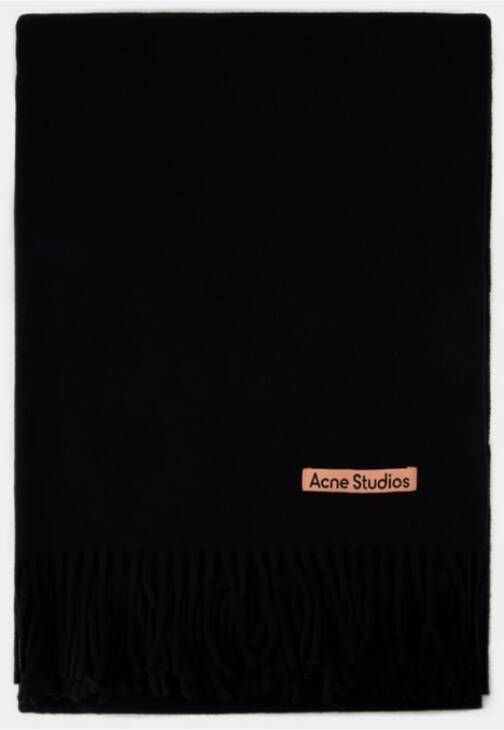 Acne Studios Winter Scarves Zwart Unisex