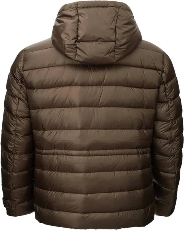 Add Gewatteerde Hoodie Jas in Brons Brown Heren