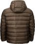Add Gewatteerde Hoodie Jas in Brons Brown Heren - Thumbnail 1