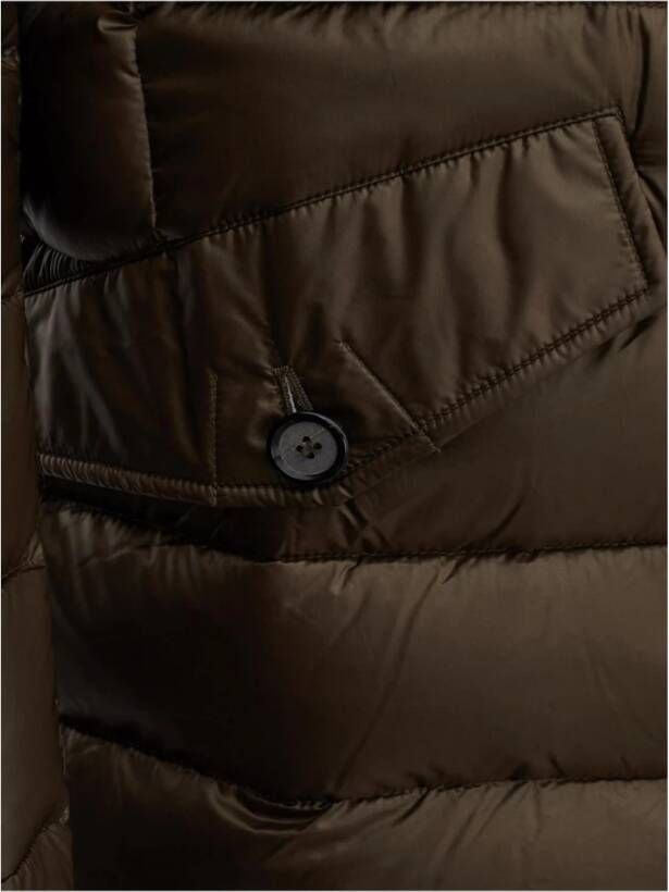 add Bronzen Gewatteerde Hoodie Brown Heren