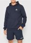 Adidas Blauwe Fleece Hoodie voor Koud Weer Blauw Heren - Thumbnail 5
