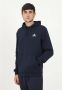 Adidas Blauwe Fleece Hoodie voor Koud Weer Blauw Heren - Thumbnail 4