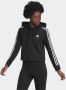 Adidas Sportswear Hoodie ESSENTIALS CROPPED HOODY MET 3-STRIPES - Thumbnail 3