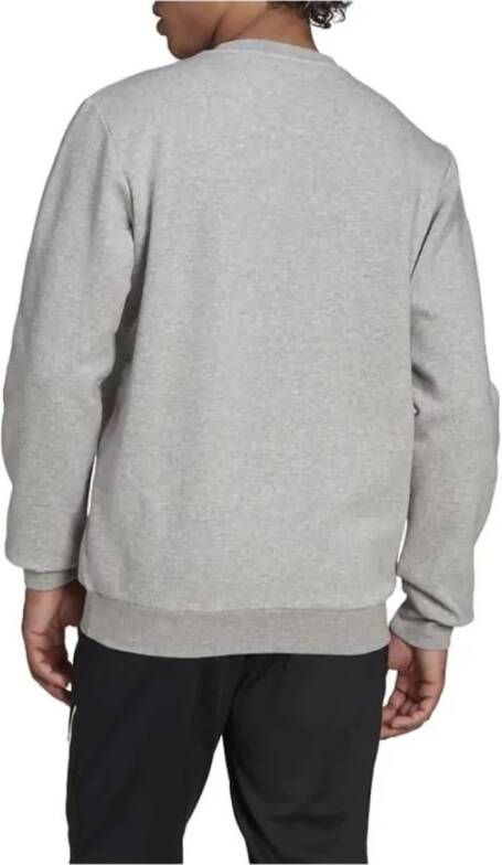 Adidas Grijze Essentials Fleece Sweatshirt Grijs Heren