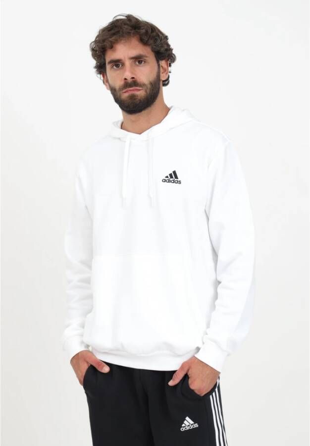 Adidas Sportswear Essentials Witte Hoodie voor Heren Wit Heren