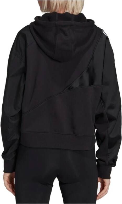 Adidas Duurzame katoenen hoodie met jaren 80-stijl Zwart Dames