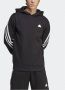Adidas Zwarte Future Icons 3-Stripes Hoodie Zwart Heren - Thumbnail 3