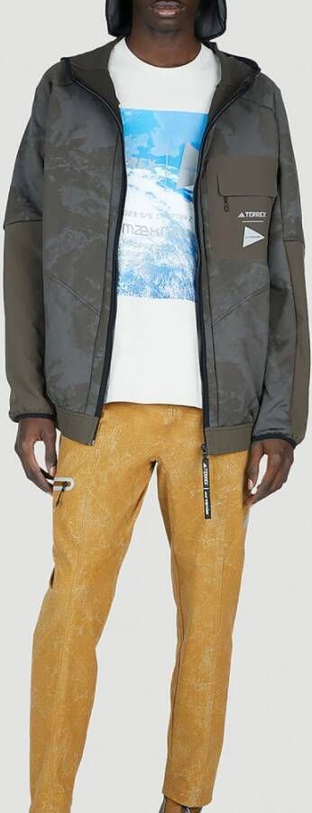 Adidas Avontuurlijke Grafische Print Hoodie Jas Meerkleurig Heren