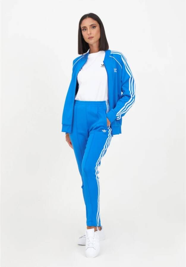 adidas Originals Blauwe sportieve broek voor dames Blauw Dames