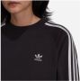 Adidas Zwarte Crewneck Sweatshirt Lichtgewicht Lange Mouw Black Dames - Thumbnail 2