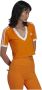 Adidas Originals Dames T-shirt met korte mouwen Adicolor Classics Oranje Dames - Thumbnail 7