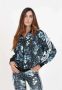 Adidas Originals Florale damesweatshirt met volledige rits en hoge kraag Meerkleurig Dames - Thumbnail 3