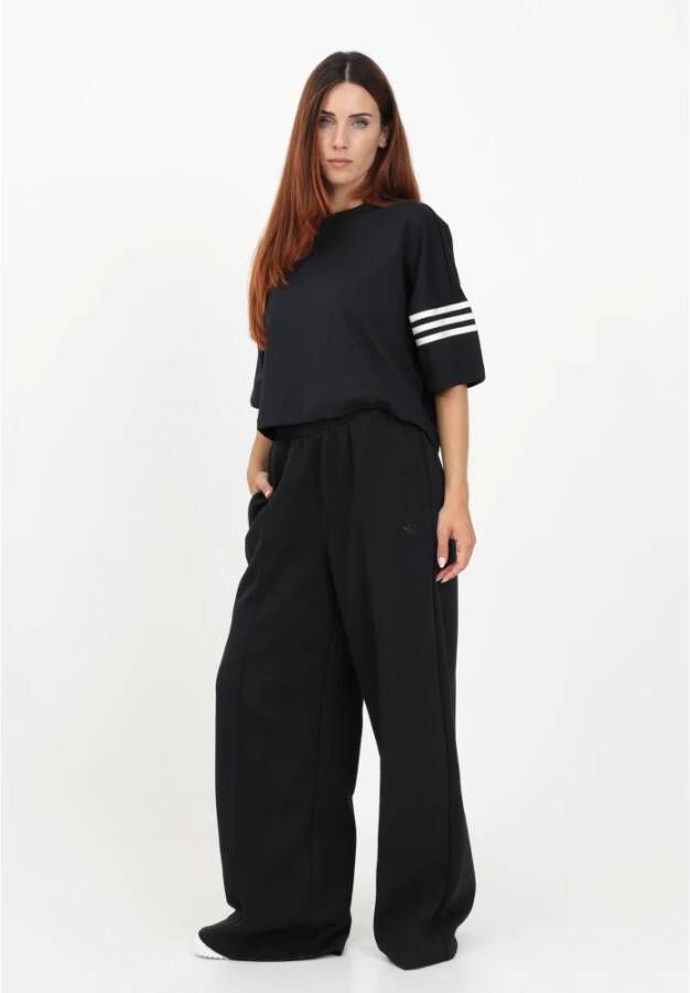 adidas Originals Zwarte sportieve broek regular fit Zwart Dames