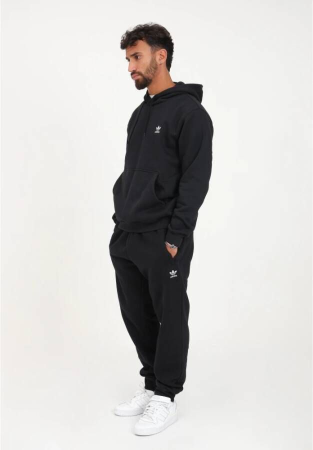 adidas Originals Slim Fit Zwarte Broek met Ritszakken Zwart Heren