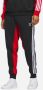 Adidas Fleece Track Pant Zwart Rood Black Heren - Thumbnail 2
