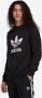 Adidas Originals Zwart Crewneck Sweatshirt met Contrasterende Trefoil Print Black Heren - Thumbnail 4