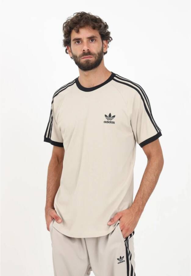 adidas Originals Adicolor Classics 3-Stripes T-shirt voor heren Beige Heren