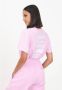 Adidas Originals Sportieve Logo Print Dames T-shirt Pink Dames - Thumbnail 2