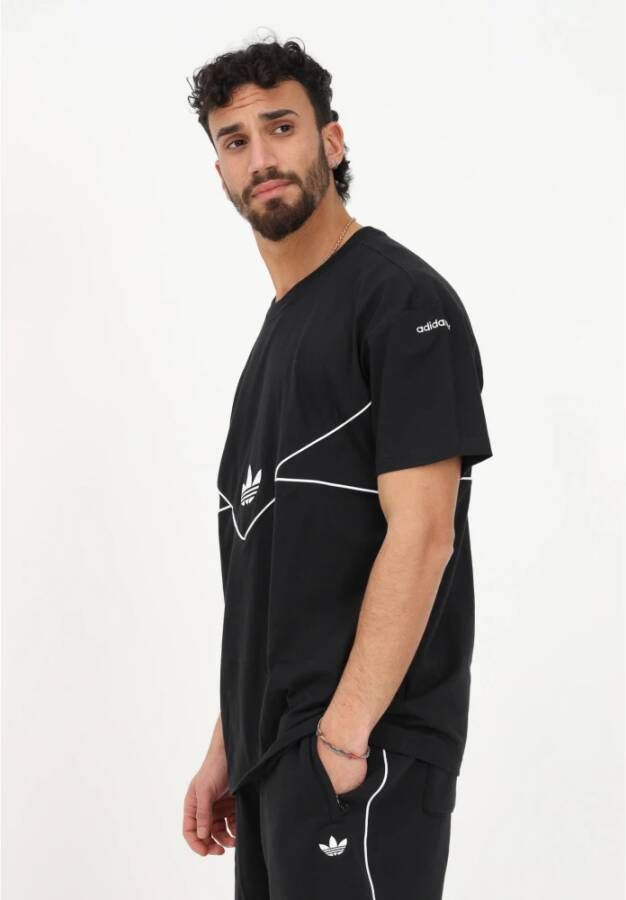 adidas Originals Zwart Sport T-shirt met Koordprofiel voor Heren Zwart Heren