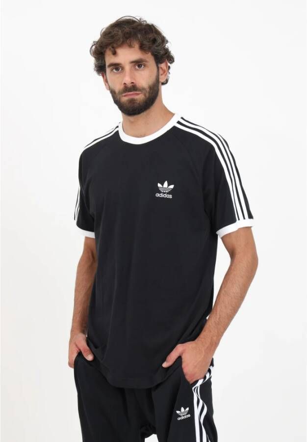adidas Originals Adicolor Classics 3-Stripes T-shirt voor heren Zwart Heren