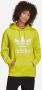 Adidas Originals Trefoil hoodie He6950 Geel Dames - Thumbnail 3