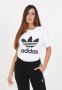 Adidas Originals Witte Logo Trifoglio T-Shirt White Dames - Thumbnail 3