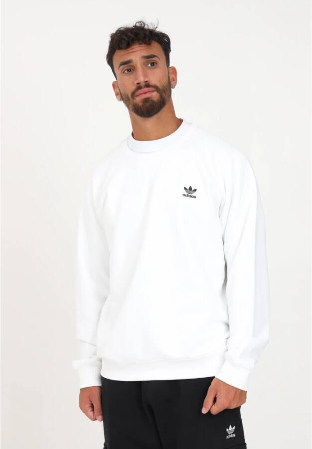 adidas Originals Witte Sweaters met Logo Wit Heren