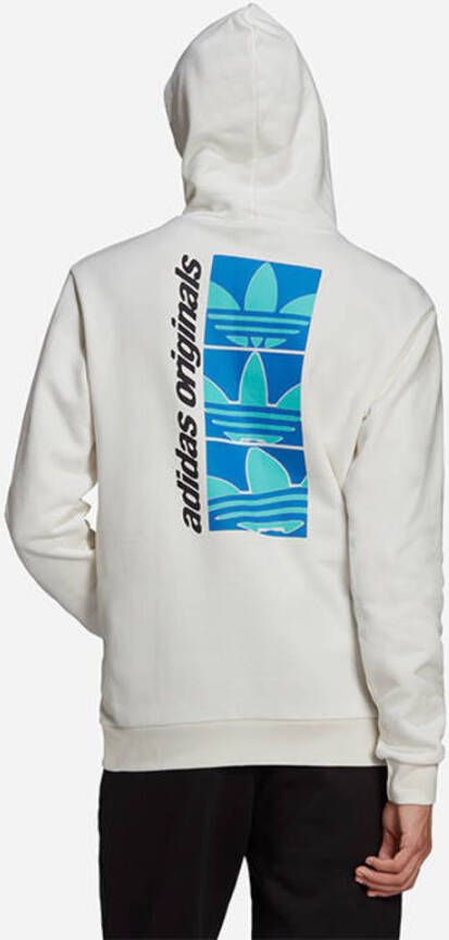 adidas Originals Yung mannen; sweatshirt met hoodie Hc7181 Wit Heren