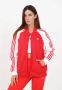 Adidas Originals Rode Sweatshirt met Ritssluiting en Contrasterende Mouwen voor Dames Rood Dames - Thumbnail 3
