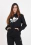 Adidas Originals Zwarte Oversized Hoodie met Geborduurde Bloemmotieven Zwart Dames - Thumbnail 7
