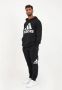 Adidas Zwarte Essentials Fleece Tapered Cuff Big Logo Sweatpants Zwart Heren - Thumbnail 3
