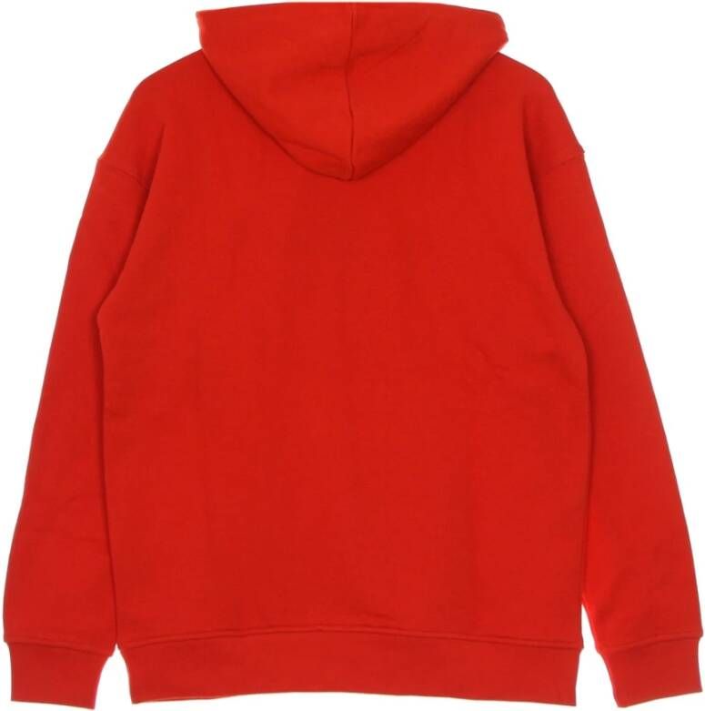 Adidas Rode lichtgewicht hoodie met Trefoil design Rood Dames