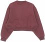 Adidas Maroon Kort Crewneck Sweatshirt Streetwear Collectie Bruin Dames - Thumbnail 2