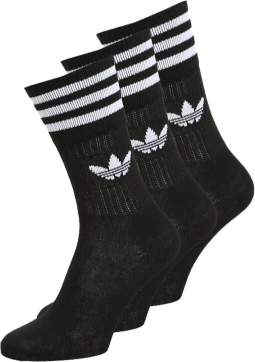 Adidas Zwarte sportsokken met Trefoil-design Zwart Unisex