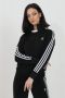 Adidas Originals Zwarte zip-sweatshirt met logo borduursel Black Dames - Thumbnail 11