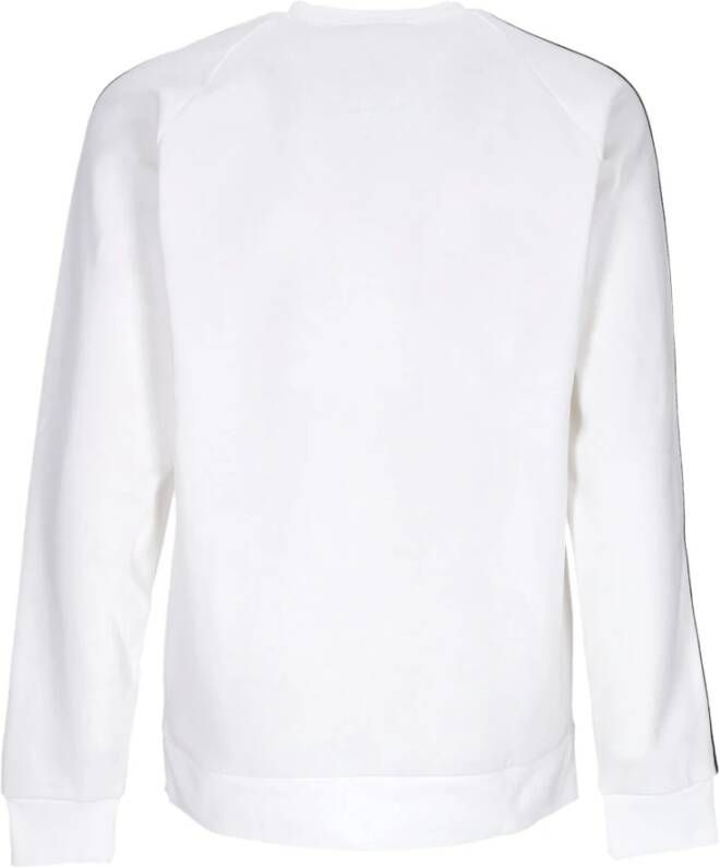 Adidas 3-Stripes Crewneck Sweatshirt voor Heren Wit Heren