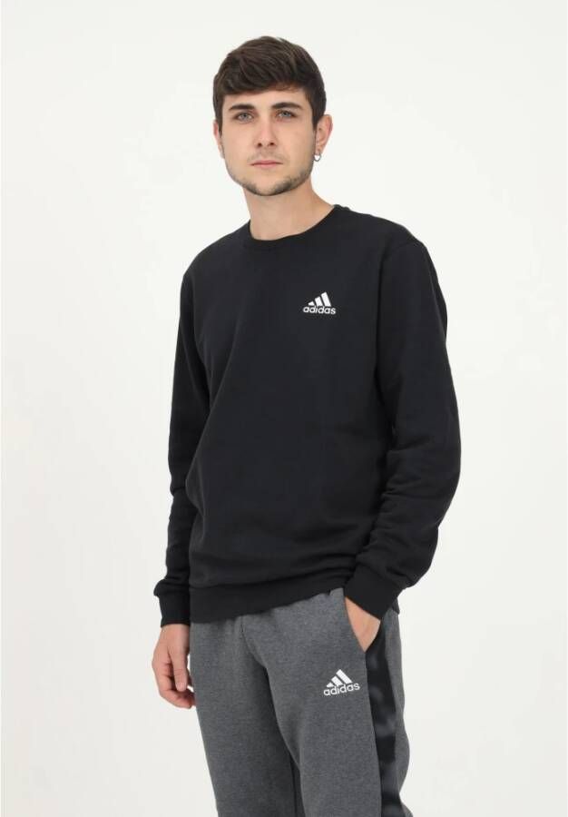 Adidas Zwarte Performance Sweaters Fleece Sweatshirt voor Heren Zwart Heren
