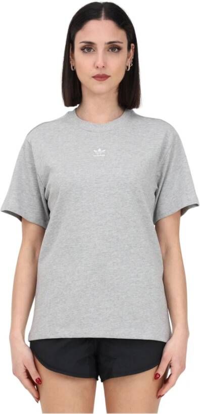 Adidas Sportieve Grijze T-shirt voor Dames Grijs Dames