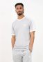 Adidas Grijze 3-Stripes Tee Crew-Neck Shirt Gray Heren - Thumbnail 8
