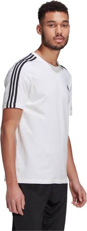 Adidas M 3S SJ Tee Heren Sportshirt Wit Heren